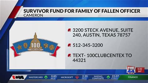 Survivor Fund activated for family of fallen Cameron officer